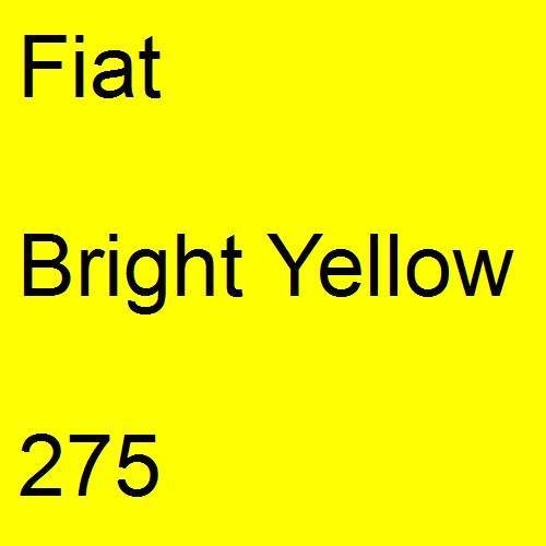 Fiat, Bright Yellow, 275.